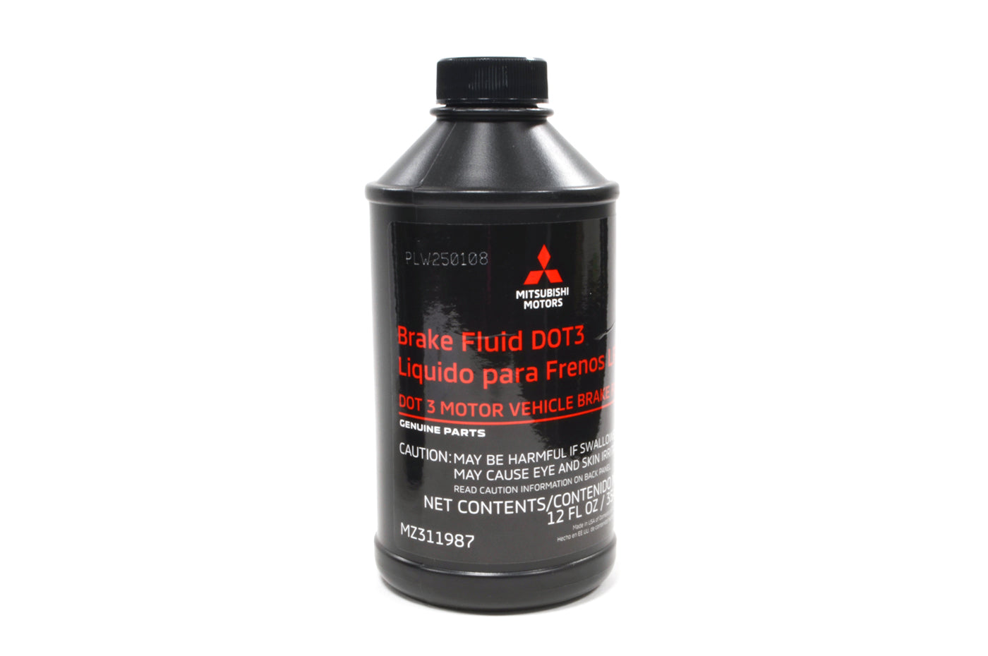 Genuine Mitsubishi High-Temp DOT 3 Brake Fluid – 12oz Bottle MZ311987