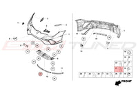 Lamborghini OEM Front Lower Spoiler Washer for Huracan Performante (N01166422)