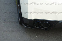 R35 GTR Carbon Fiber Rear Bumper Extensions