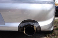 Rexpeed Carbon Fiber USDM Bumper Exhaust Shield for Evo 8/9 (R115)