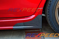Rexpeed Carbon Fiber Side Spat Aero Kit for Evo X (R77)