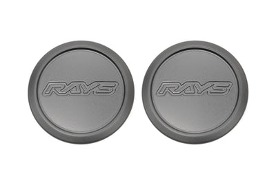 Volk Rays Matte Black ZE40/TE37 Center Caps (Set of 2)