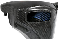 aFe Black Series Momentum Carbon Cold Air Intake for F8X BMW M2 Competition, M3, and M4 with S55 engine (54-76305-CF) blue oiled filter