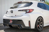 aFe Gemini XV Cat-Back Exhaust System for 2023+ Toyota GR Corolla (49-36067-L) Blue Flame tip option installed