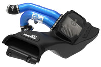 aFe Momentum XP Cold Air Intake System for 2021+ Gen3 Ford Raptor (50-30072DL) blue powdercoated intake with Pro Dry S filter