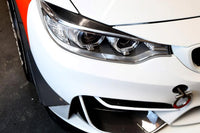 APR Carbon Fiber Front Bumper Canards for BMW F82 M4/ F80 M3 (AB-830402) installed passenger side view
