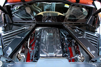 APR Carbon Engine Plenum Cover and Panels Package for 2020+ Chevrolet Corvette C8 installed in engine bay