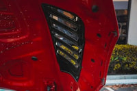 APR Carbon Fiber Fender Vents for MKV 2020+ Supra (CF-330902) installed, view with hood up