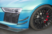 APR Carbon Fiber Front Bumper Canards for Type 4S V10 2016-2020 Audi R8 (AB-508682) installed