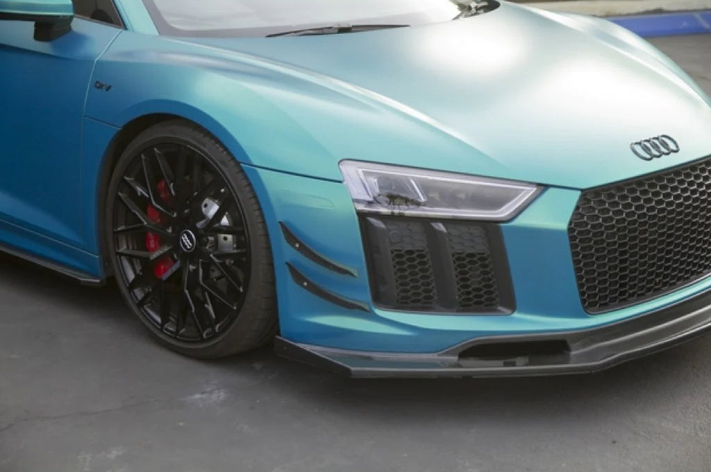 APR Carbon Fiber Front Bumper Canards for 2016-2020 Audi R8