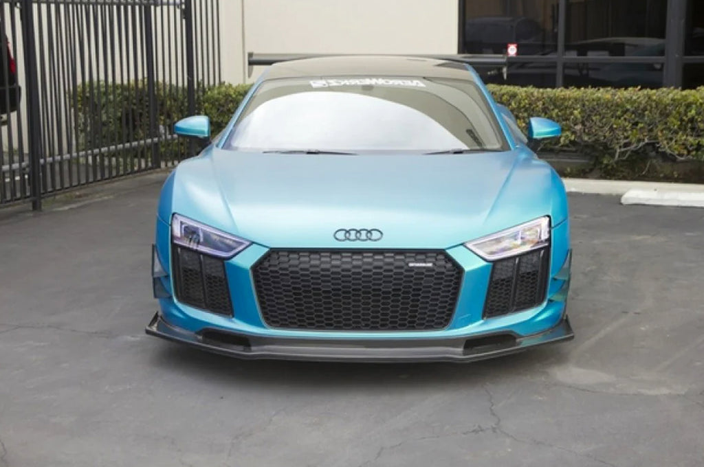 APR Carbon Fiber Front Bumper Canards for 2016-2020 Audi R8