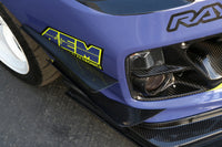 APR Carbon Fiber Upper and Lower Front Bumper Canards for the VA 2015-2017 Subaru WRX/ STi (AB-808045) installed