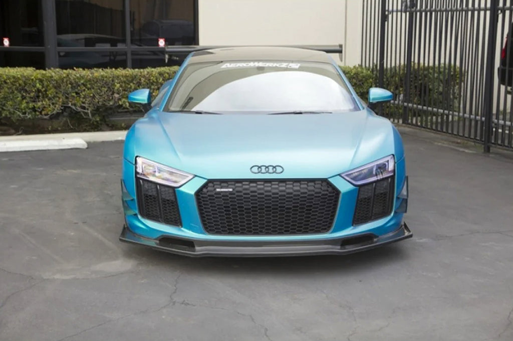 Audi R8 Design Front APR Carbon Fiber Front Front Bumper Lip for 2016-2020 Audi R8