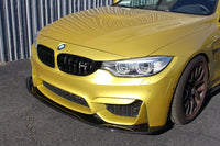 APR Carbon Fiber Front Lip for 2014-2020 BMW F80 M3 and F82 M4 (FA-830402) installed on Phoenix Yellow M4