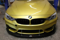 APR Carbon Fiber Front Wind Splitter for BMW F80 M3 / F82 M4 with stock bumper (CW-540400) installed