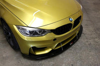 APR Carbon Fiber Front Wind Splitter for BMW F80 M3 / F82 M4 with stock bumper (CW-540400) installed
