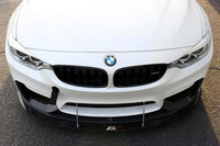 APR Carbon Fiber Front Wind Splitter for BMW F80 M3 / F82 M4 with M Performance Lip installed - CW-540402