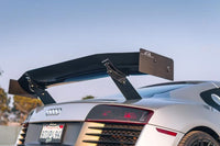APR Carbon Fiber GTC-500 Adjustable Wing 2006-2015 Audi R8 (AS-107058/ AS-107458/AS-107158/ AS-107488) installed