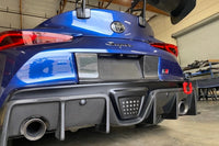 APR Carbon Fiber License Plate Backing for A90 MKV 2020+ Toyota Supra (CBX-SUPRALIC) installed