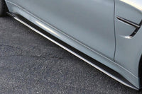 APR Carbon Fiber Side Skirt Extensions for 2014-2020 BMW F82 M4 (FS-830402) installed