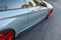 APR Carbon Fiber Side Skirt Extensions for 2014-2020 BMW F82 M4 (FS-830402) installed