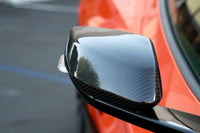 APR Carbon Mirror Cover for 2020+ Chevrolet Corvette C8 (CBM-VETTC8) installed