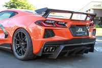 APR Carbon Rear High Wing for 2020+ Chevrolet Corvette C8 (AS-106800) installed on Corvette