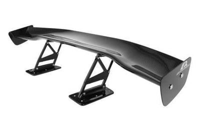 APR GTC-200 carbon fiber adjustable wing for the VB 2022+ WRX (AS-105982). Spanning 60.5 inches and a height of 10 inches