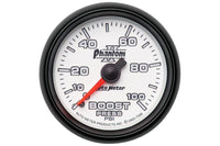 AutoMeter 2-1/16" Boost, 0-100 PSI, Mechanical, Phantom II (7506)