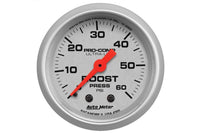 AutoMeter 2-1/16" Boost, 0-60 PSI, Mechanical, Ultra-Lite (4305)