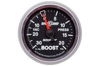 AutoMeter 2-1/16" Boost/Vacuum, 30 in HG/20 PSI, Mechanical, Sport-Comp II (3607)