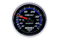 AutoMeter 2-1/16" Boost/Vacuum, 30 in HG/45 PSI, Mechanical, Cobalt (6108)