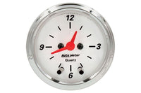AutoMeter 2-1/16" Clock, 12 Hour, Arctic White (1385)