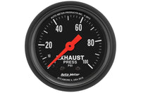 AutoMeter 2-1/16" Exhaust Pressure, 0-100 PSI, Mechanical, Z-Series (2619)