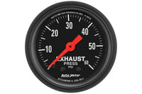 AutoMeter 2-1/16" Exhaust Pressure, 0-60 PSI, Mechanical, Z-Series (2611)