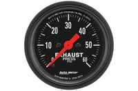 AutoMeter 2-1/16" Exhaust Pressure, 0-60 PSI, Stepper Motor, Z-Series (2672)