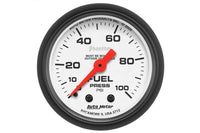 AutoMeter 2-1/16" Fuel Pressure, 0-100 PSI, Mechanical, Phantom (5712)