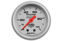 AutoMeter 2-1/16" Fuel Pressure, 0-100 PSI, Mechanical, Ultra-Lite (4312)