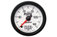 AutoMeter 2-1/16" Fuel Pressure, 0-15 PSI, Stepper Motor, Phantom II (7561)