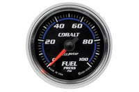 AutoMeter 2-1/16" Fuel Pressure Gauge, 0-100 PSI, Stepper Motor, Cobalt (6163)