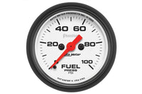 AutoMeter 2-1/16" Fuel Pressure Gauge, 0-100 PSI, Stepper Motor, Phantom (5763)