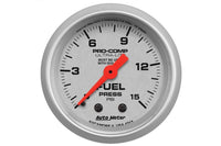 AutoMeter 2-1/16" Fuel Pressure W/ Isolator, 0-15 PSI, Mechanical, Ultra-Lite (4313)