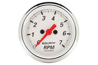 AutoMeter 2-1/16" In-Dash Tachometer, 0-7,000 RPM, Arctic White (1397)