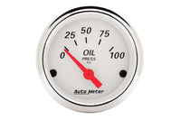 AutoMeter 2-1/16" Oil Pressure 0-100 PSI Air-Core Arctic White Gauge (1327)