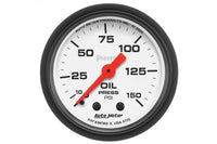 AutoMeter 2-1/16" Oil Pressure, 0-150 PSI, Mechanical, Phantom (5723)