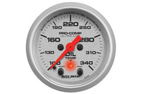 AutoMeter 2-1/16" Oil Temperature, 100-340 °F, Stepper Motor, Ultra-Lite (4340)