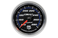 AutoMeter 2-1/16" Oil Temperature, 140-280 °F, Stepper Motor, Cobalt (6156)
