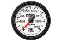 AutoMeter 2-1/16" Oil Temperature Gauge, 140-280°F, Stepper Motor, Phantom II (7556)