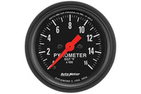 AutoMeter 2-1/16" Pyrometer, 0-1600 °F, Stepper Motor, Z-Series (2654)