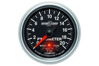 AutoMeter 2-1/16" Pyrometer, w/ Peak & Warn, 0-2000°F, Stepper Motor (3647)